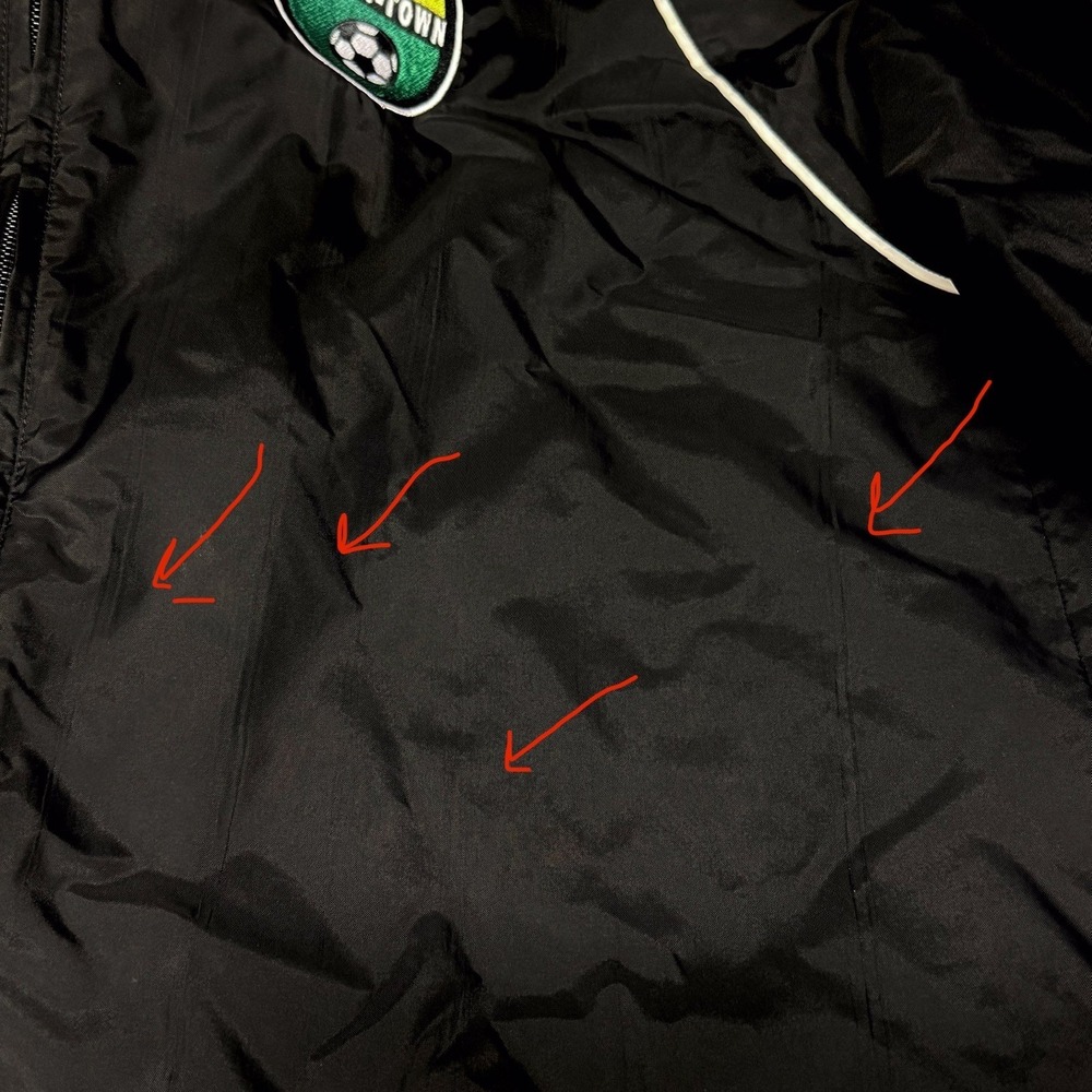 Adidas Core 18 Rain Jacket Windbreaker Soccer Patch Black White Men's Large READ - Picture 12 of 12